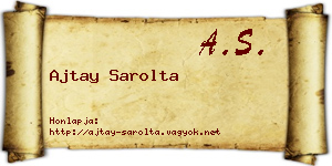 Ajtay Sarolta névjegykártya